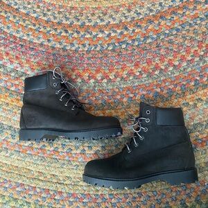 Timberland 6-inch Black Boots, 7M